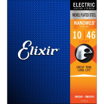 ELIXIR 12052 NANOWEB NICKEL PLATED STEEL PER CHITARRA ELETTRICA SCALATURA 010 - 046 LIGHT