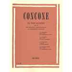 CONCONE 15 VOCALIZZI OP.12  PER SOPRANO O MEZZOSOPRANO