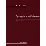 VERDI NABUCCO VA PENSIERO SULL'ALI DORATE PER CORO E PIANOFORTE