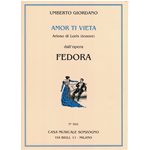 GIORDANO AMOR TI VIETA PER TENORE DALL'OPERA FEDORA