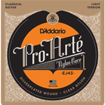 D'ADDARIO PRO ARTE EJ43 SET CORDE IN NYLON PER CHITARRA CLASSICA LIGHT TENSION 