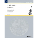 KREISLER CONCERTO IN DO MAGGIORE IN STILE VIVALDI PER VIOLINO E PIANOFORTE