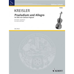 KREISLER PRAELUDIO E ALLEGRO IN STILE GAETANO PUGNANI PER VIOLINO E PIANOFORTE